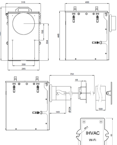 Габаритные размеры Satellite Лайт
